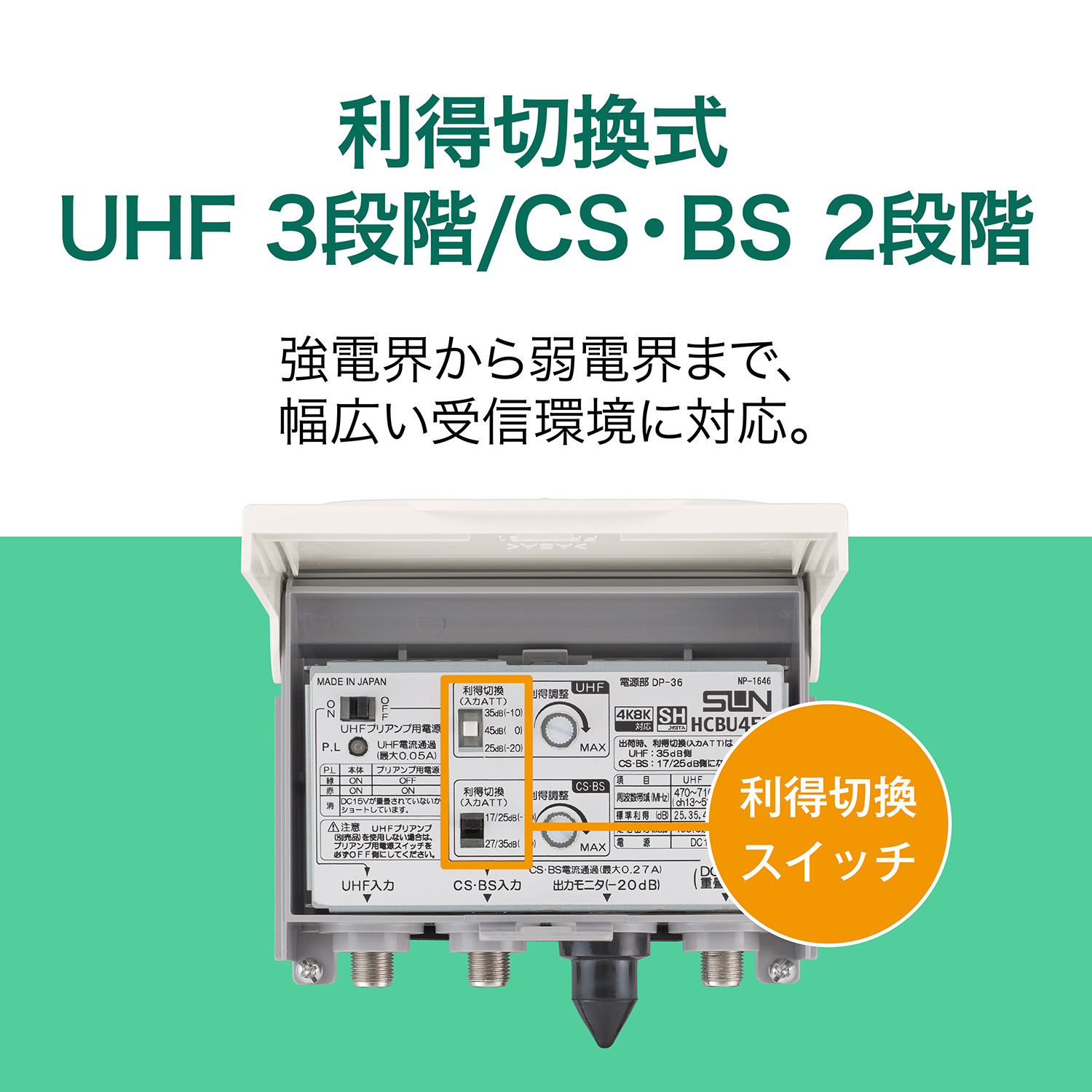 HCBU453-EC｜サン電子株式会社